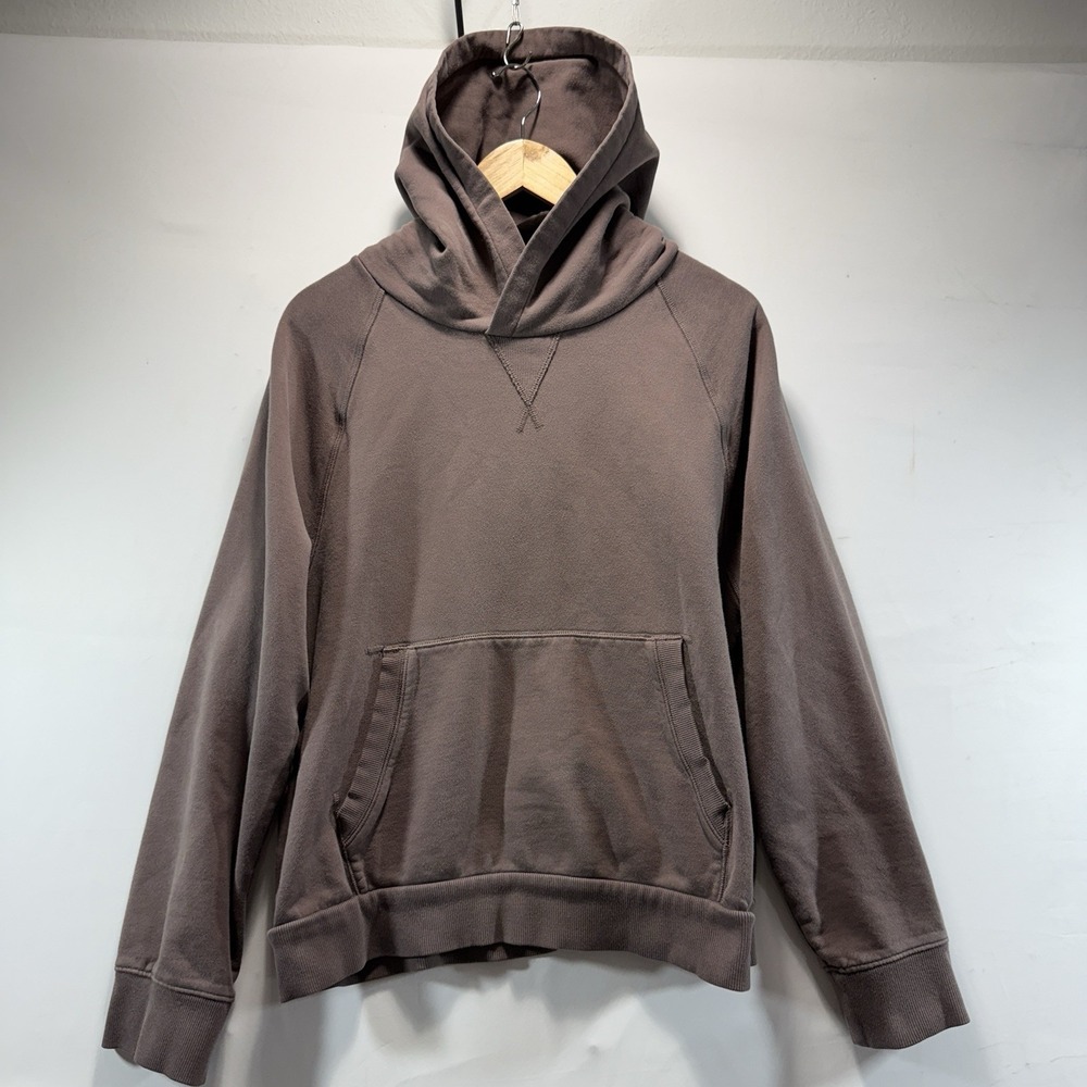 Athleta Moonrise Split Open Back Hoodie Women's XL Mauve Brown